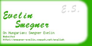 evelin smegner business card